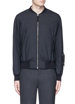 Main View -Click To Enlarge Padded wool bomber jacket