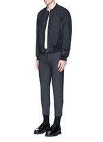Figure View -Click To Enlarge Padded wool bomber jacket