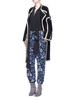 Figure View -Click To Enlarge Sash neck tie silk blouse