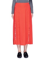 Main View -Click To Enlarge 'Cady' check star print pleated maxi skirt