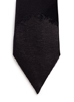 Detail View -Click To Enlarge Embellished pointy silk tie