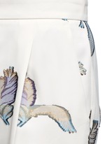 Detail View -Click To Enlarge Feather fil coupé wide leg pants