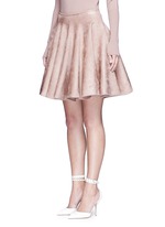 Front View -Click To Enlarge Velour knit flare skirt