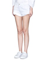 Front View -Click To Enlarge 'WM5' cutoff denim shorts