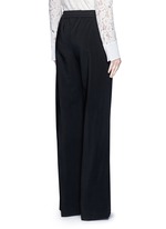 Back View -Click To Enlarge Contrast pocket stripe elastic twill pants