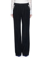 Main View -Click To Enlarge Contrast pocket stripe elastic twill pants