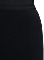 Detail View -Click To Enlarge Side drape stretch maxi skirt