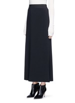 Front View -Click To Enlarge Side drape stretch maxi skirt