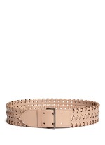 Main View -Click To Enlarge 'Ceinture' woven leather belt