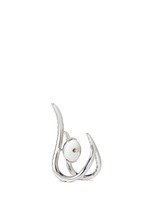Detail View -Click To Enlarge 'Daisy' diamond 18k white gold earrings