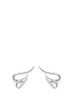 Main View -Click To Enlarge 'Daisy' diamond 18k white gold earrings