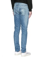 Back View -Click To Enlarge Destroyed knee patch skinny jeans