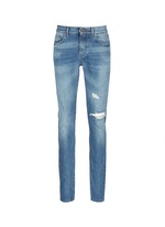 Main View -Click To Enlarge Destroyed knee patch skinny jeans
