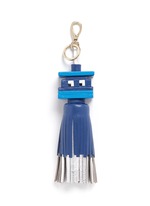 Main View -Click To Enlarge 'Space Invaders' tassel leather keyring