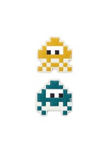 Main View -Click To Enlarge 'Space Invaders Mini' leather sticker set
