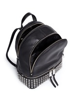 Detail View -Click To Enlarge 'Rhea' small stud leather backpack
