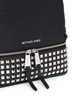Detail View -Click To Enlarge 'Rhea' small stud leather backpack