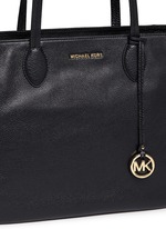 Detail View -Click To Enlarge 'Ani' large top zip pebbled leather tote
