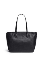 Back View -Click To Enlarge 'Ani' large top zip pebbled leather tote