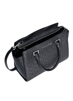 Detail View -Click To Enlarge 'Selma' medium perforated leather satchel