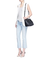 Figure View -Click To Enlarge 'Selma' medium perforated leather satchel