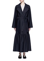Main View -Click To Enlarge 'Alexander' peplum hem belted coat