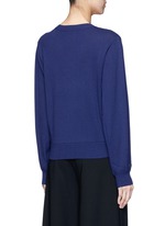 Back View -Click To Enlarge Beatles CD cover embroidery Merino wool sweater