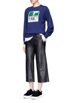 Figure View -Click To Enlarge Beatles CD cover embroidery Merino wool sweater
