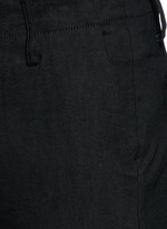 Detail View -Click To Enlarge 'Felix' slim fit stretch linen pants