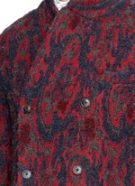 Detail View -Click To Enlarge 'Richard' double breasted bouclé jacquard coat