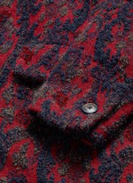 Detail View -Click To Enlarge 'Richard' double breasted bouclé jacquard coat
