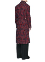 Back View -Click To Enlarge 'Richard' double breasted bouclé jacquard coat