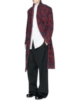 Figure View -Click To Enlarge 'Richard' double breasted bouclé jacquard coat