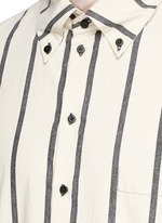 Detail View -Click To Enlarge 'Tazio' stripe cotton shirt