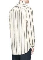 Back View -Click To Enlarge 'Tazio' stripe cotton shirt