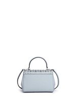 Back View -Click To Enlarge 'Ava' extra small perforated leather crossbody bag