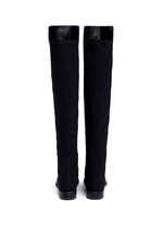 Back View -Click To Enlarge '5050' elastic back leather boots