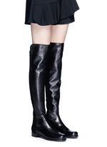 Figure View -Click To Enlarge '5050' elastic back leather boots