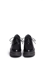 Front View -Click To Enlarge 'Kent' leather platform Oxfords