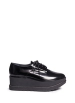 Main View -Click To Enlarge 'Kent' leather platform Oxfords