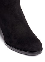 Detail View -Click To Enlarge 'Lowjack' elastic back suede boots