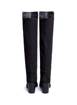 Back View -Click To Enlarge 'Lowjack' elastic back suede boots