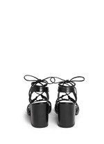 Back View -Click To Enlarge 'The Girl Bingo' lace-up leather sandals