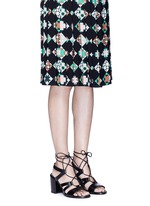 Figure View -Click To Enlarge 'The Girl Bingo' lace-up leather sandals