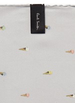 Detail View -Click To Enlarge Ice cream cone print silk pocket square