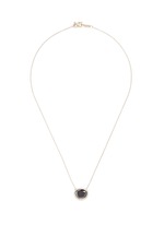 Main View -Click To Enlarge Black diamond pendant 18k recycled white gold necklace