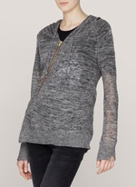 Fine-knit wool sweater
