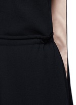 Detail View -Click To Enlarge Drawstring waist halterneck jumpsuit