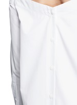 Detail View -Click To Enlarge 'Kacy' off-shoulder cotton poplin dress