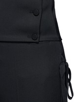 Detail View -Click To Enlarge Tassel side virgin wool pants